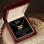 To My Sister - Interlocking Hearts Necklace - You are an amazing sister!