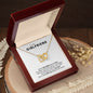 To My Girlfriend - Interlocking Hearts Necklace - My Love For You!