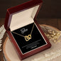 To My Sister - Interlocking Hearts Necklace - Best Friends By Choice