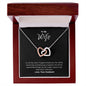 To My Wife - Interlocking Hearts Necklace - I want to say how much I love you!