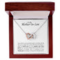 To My Mother-in-Law - Interlocking Hearts Necklace - Lucky to have you!