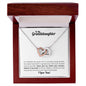 To My Granddaughter - Let this Interlocking Hearts Necklace remind you how very proud I am of you!