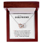 To My Girlfriend - Interlocking Hearts Necklace - Your Sweet Smile Melts My Worries Away!