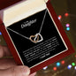 To My Daughter - Interlocking Hearts Necklace - Never forget that I love you!