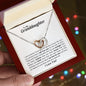 To My Granddaughter - Let this Interlocking Hearts Necklace remind you about my love!