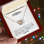 To My Daughter - Interlocking Hearts Necklace - Believe in yourself!