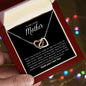 To My Loving Mother - Interlocking Hearts Necklace - I am really grateful to have you!