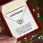 To My Girlfriend - Interlocking Hearts Necklace - Your Sweet Smile Melts My Worries Away!