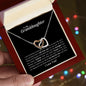 To My Granddaughter - Let this Interlocking Hearts Necklace remind you about my love!